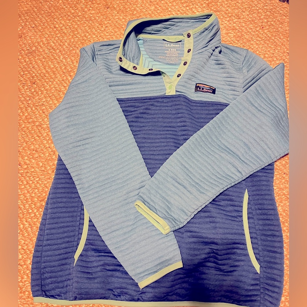 Ll bean half button pullover